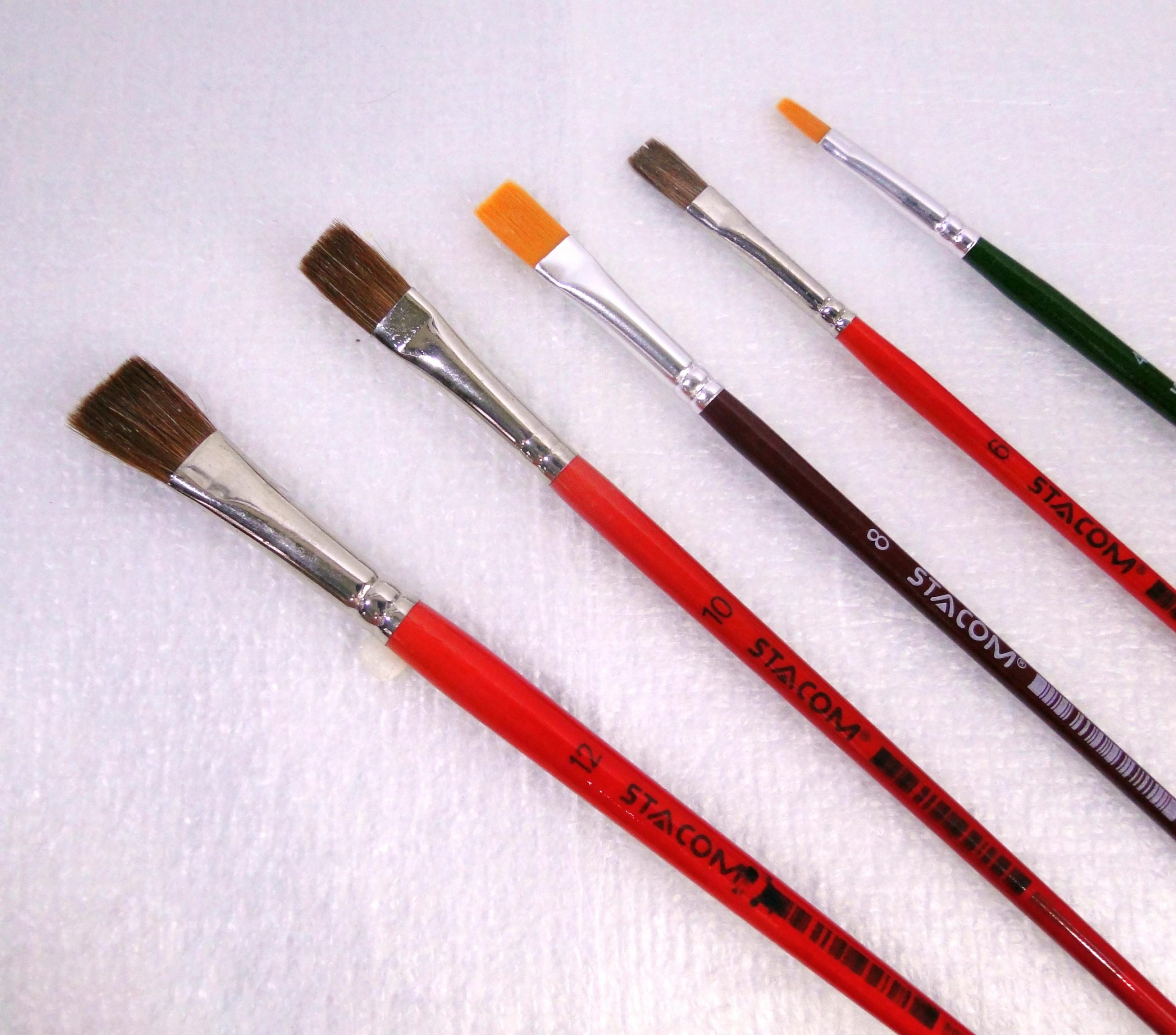 Cọ vẽ đầu dẹt chất liệu sợi nylon đủ size - BPSS_F - Ảnh 6