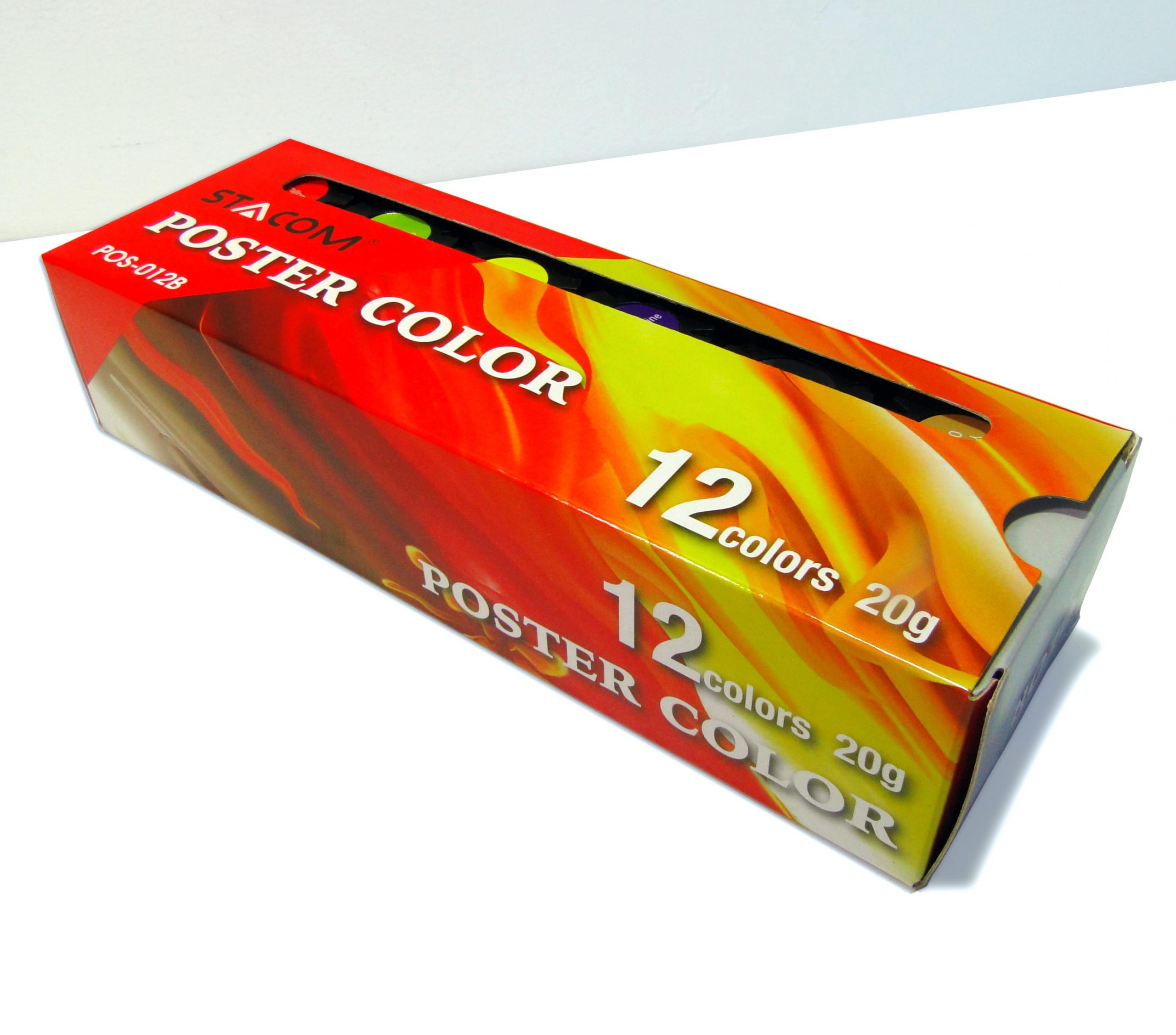 Bộ màu nước (poster color) 12 màu cao cấp - POS012B