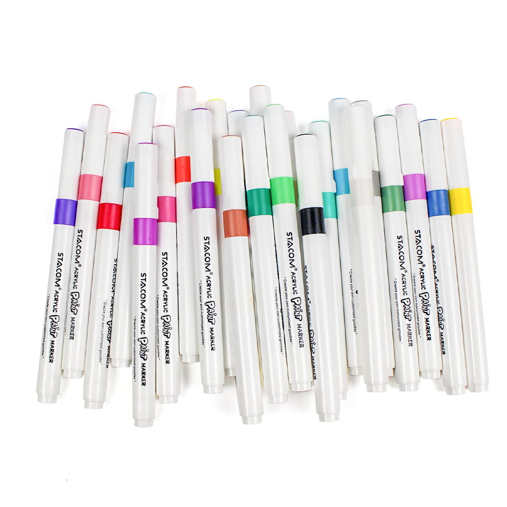 Bộ bút 24 màu acrylic (Acrylic Paint Marker)-PM024A - Ảnh 4
