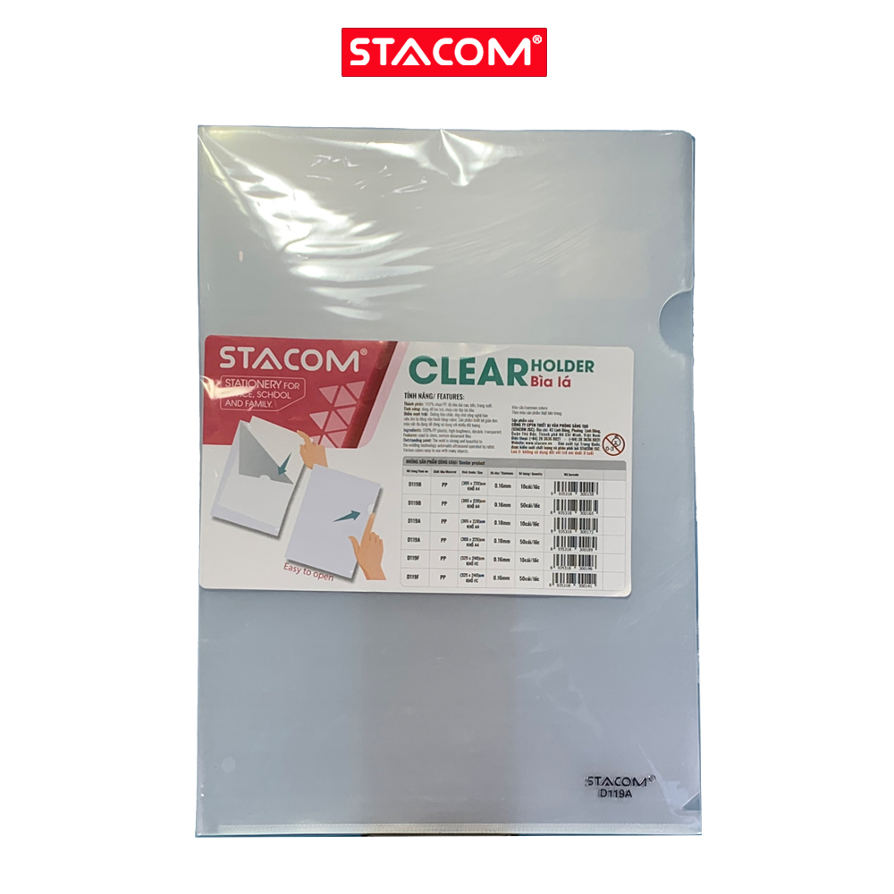 Bìa Lá Cao Cấp Khổ F4 - D119F