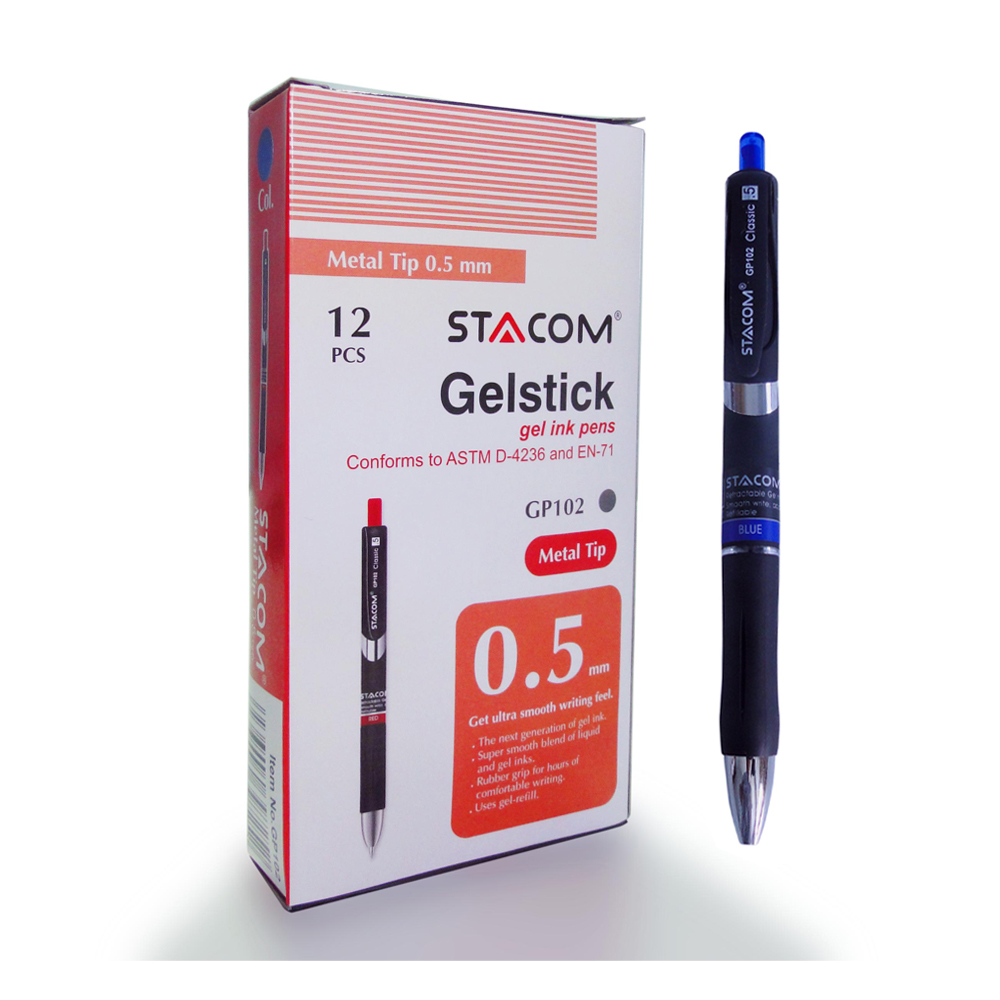Bút bi mực gel đầu bấm 0.5mm (bán kèm ruột thay) - GP102
