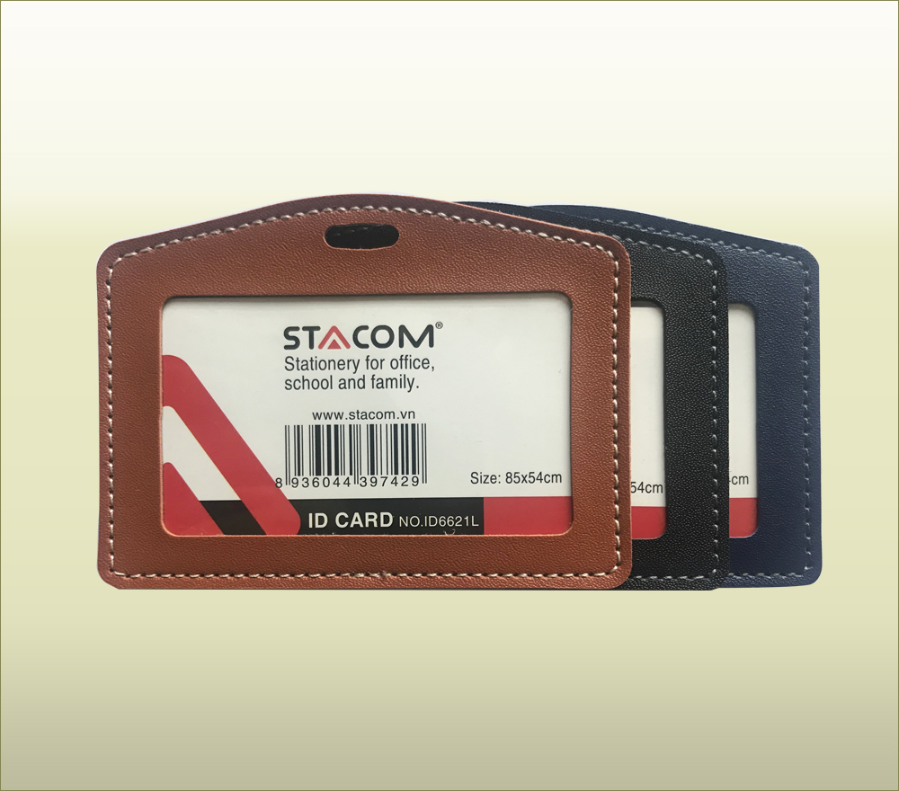 Thẻ đeo bảng tên PU (giả da) - ID6621L - Ảnh 3