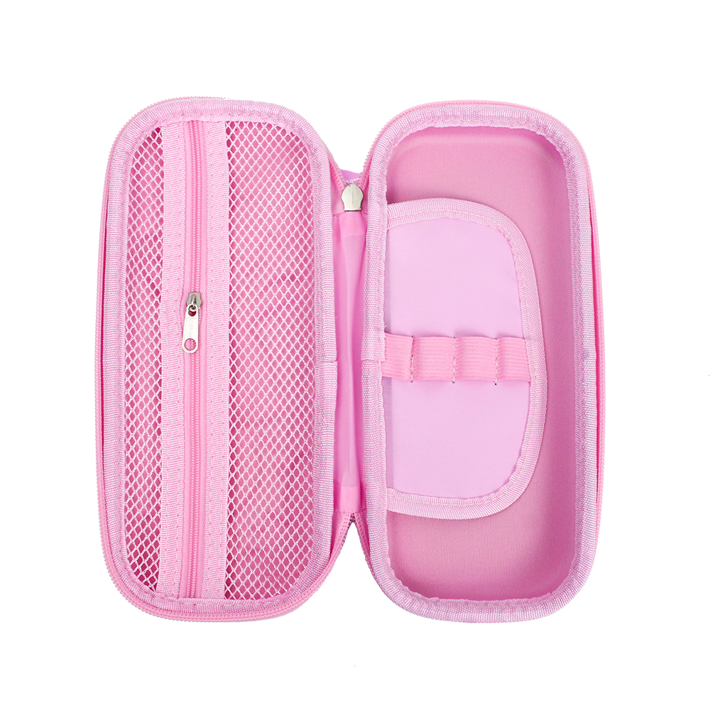 Hộp bút nhựa EVA cao cấp siêu bền họa tiết THỎ HỒNG xinh xắn phong cách KAWAII - PB_102E - Ảnh 3