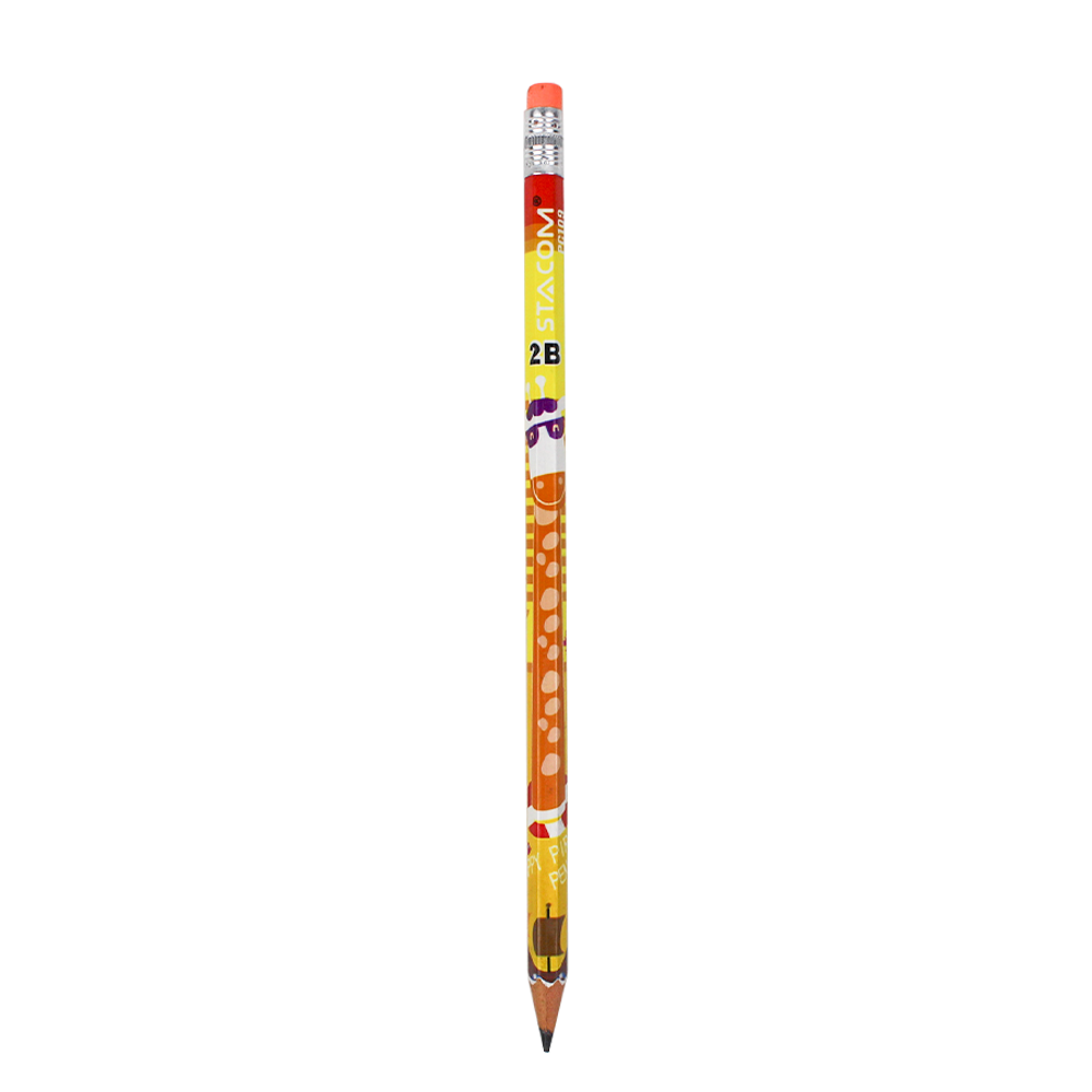 Bút chì gỗ HAPPY PIRATE _2B, có tẩy (đầu chuốt) - PC109 - Ảnh 8
