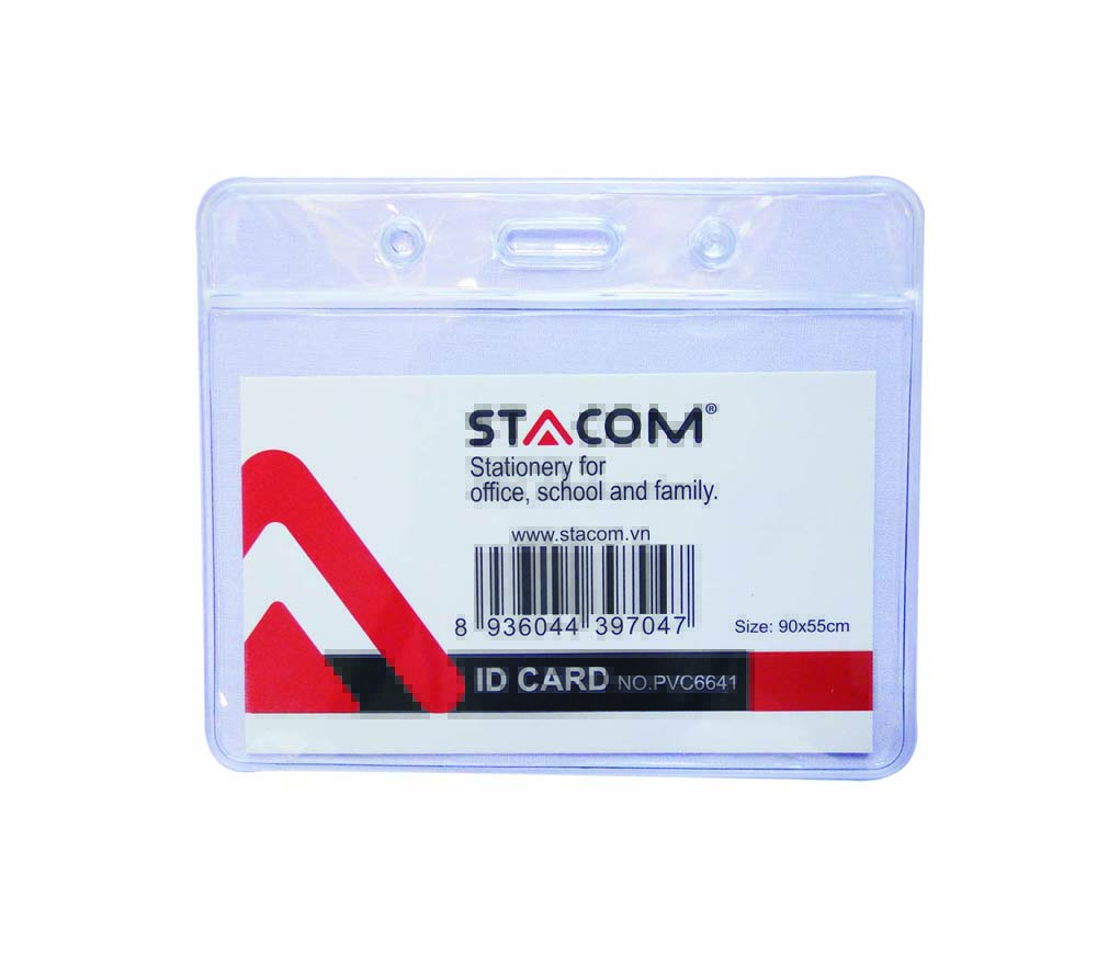 Thẻ đeo bảng tên nhựa dẻo trong suốt - PVC6641