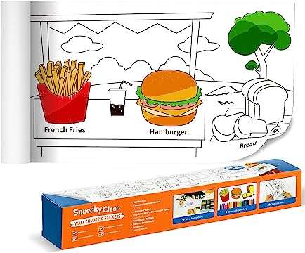 Tranh tô màu dán tường FOOD 30*300cm-QT210600