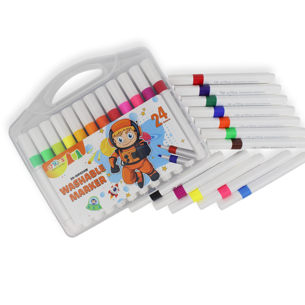 Bộ bút dạ 24 màu (Washable Marker)-SK_MP024W - Ảnh 3