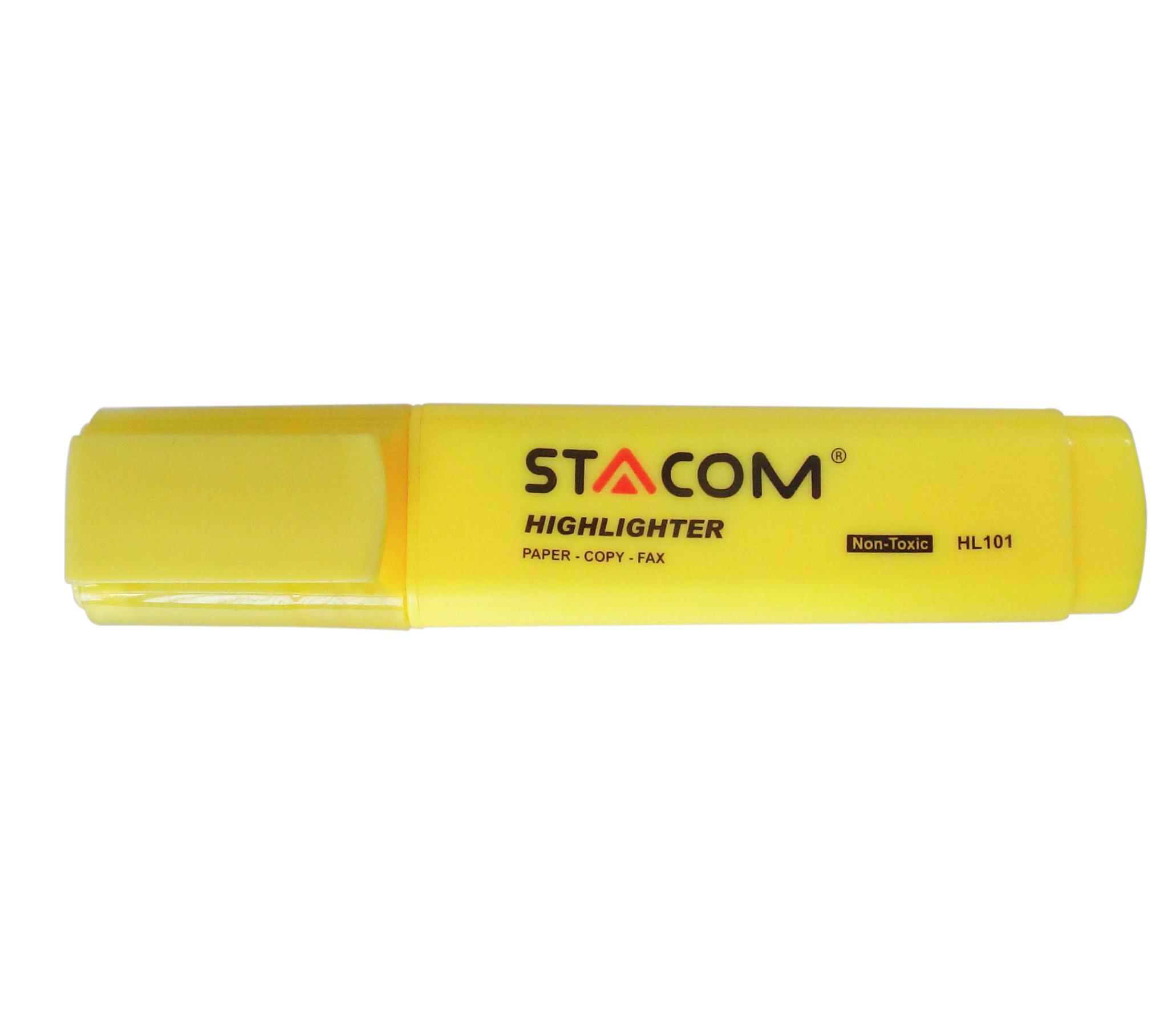 Bút dạ quang thân dẹt nắp trong - HL101 - Ảnh 4
