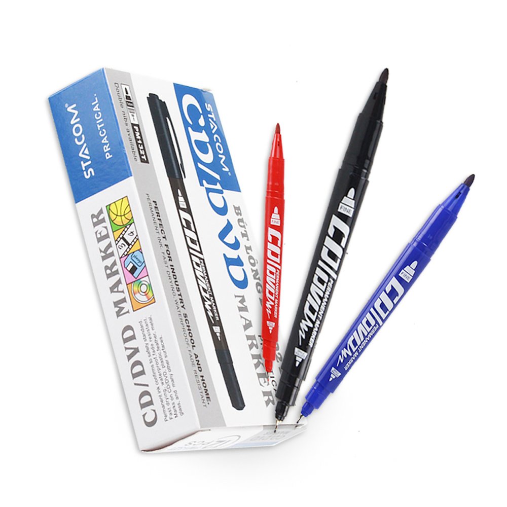 Bút lông dầu 2 đầu CD marker - PM132T - Ảnh 6