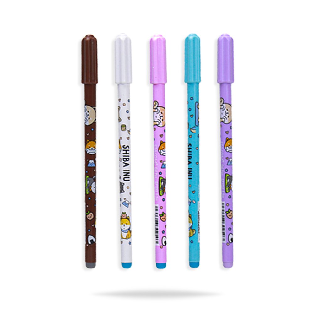 Bút bi mực gel nắp đậy SHIBA INU, 0.5.mm - Mực xóa được- GP106E