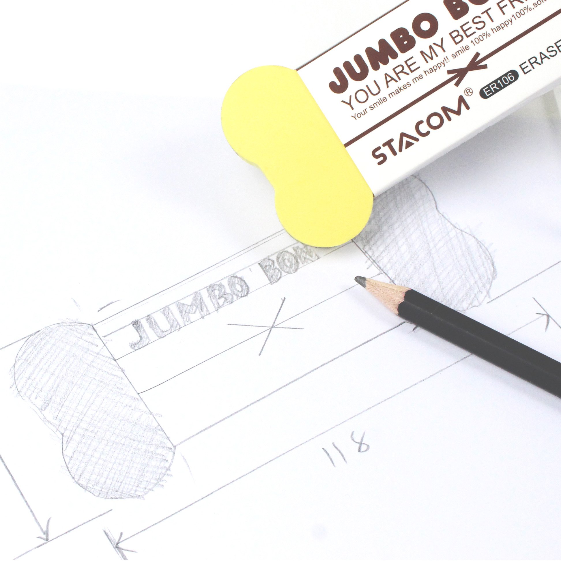 Viên gôm (tẩy) JUMBO BONES - ER106
