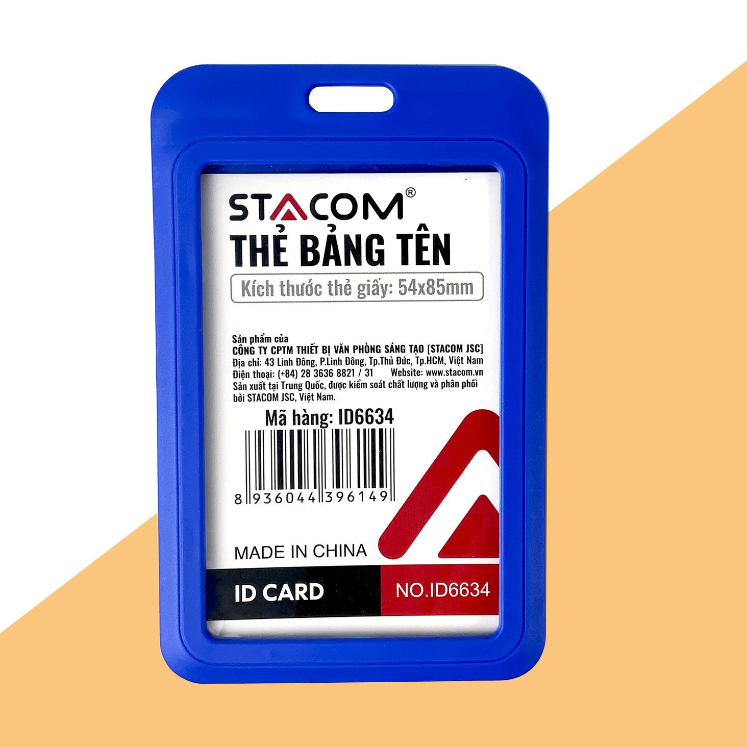 Thẻ đeo bảng tên nhựa cao cấp - ID6634