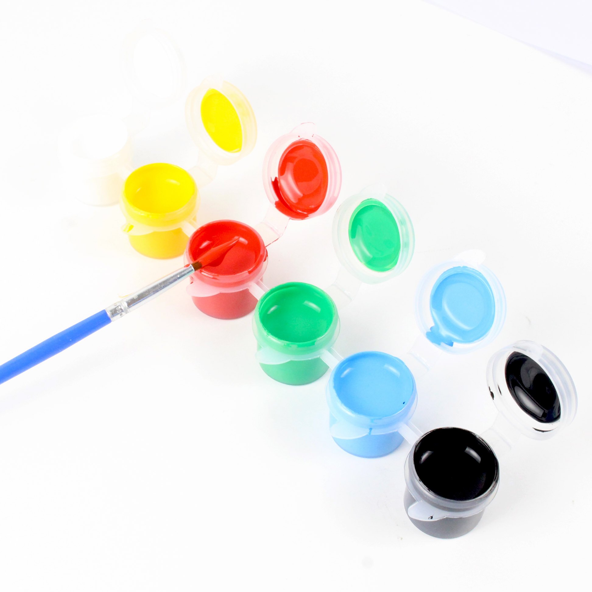 Bộ 12 màu Acrylic (5 ml), kèm cọ vẽ - POS05_12A - Ảnh 3