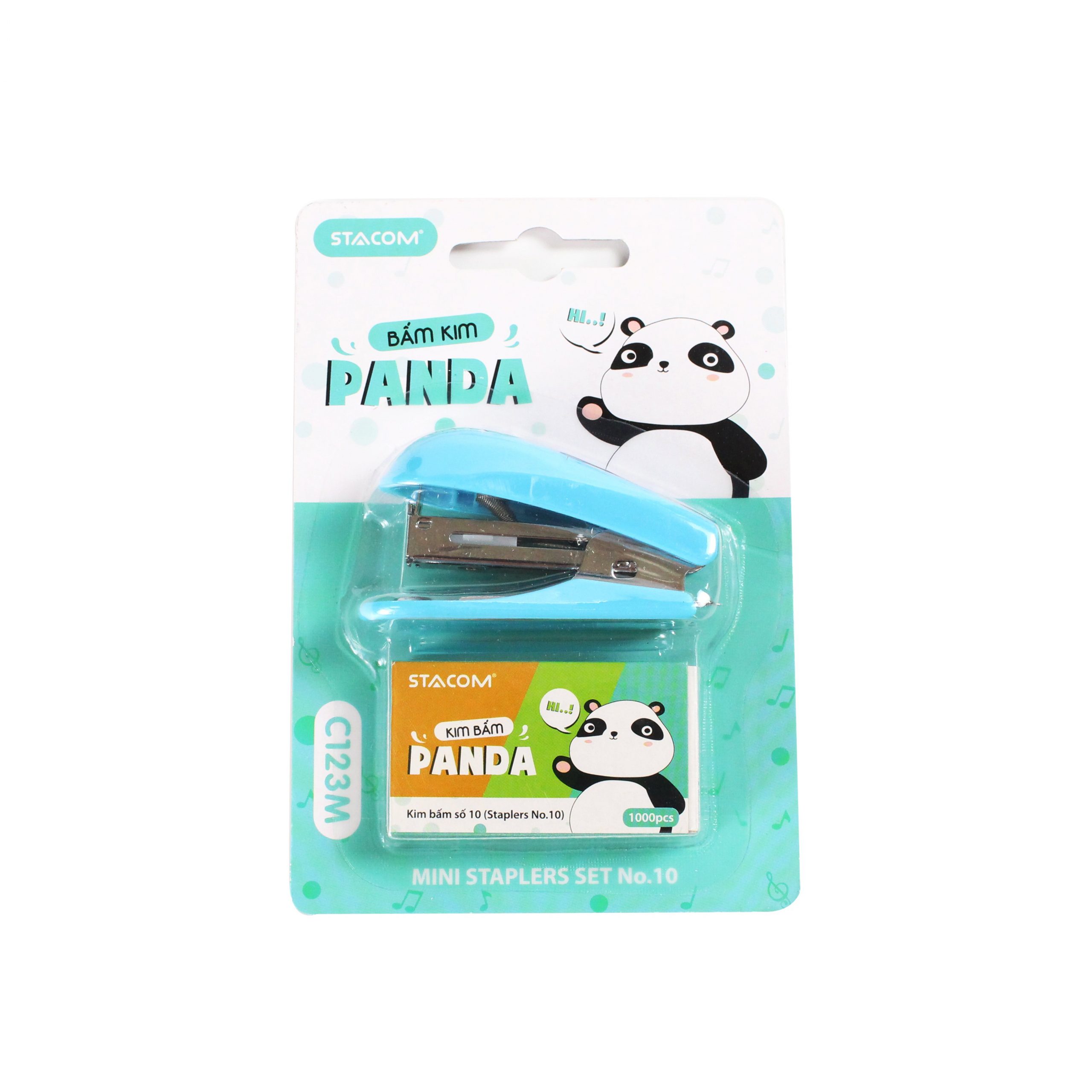 Dập ghim số 10 PANDA, kèm hộp đạn kim- 12 trang - C123M - Ảnh 4