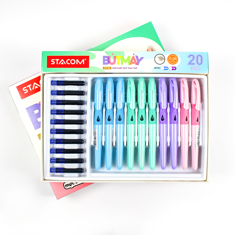 Bút máy màu Pastel đầu 0.38mm (tặng ruột)- FP104